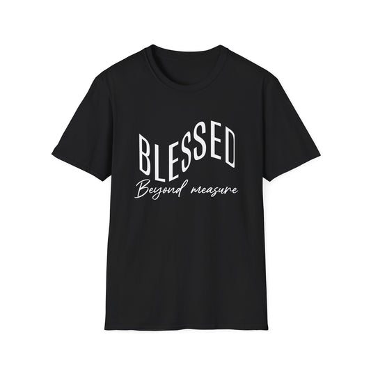 BLESSED Beyond Measure Inspirational Tee can be a gift for self or someone special.