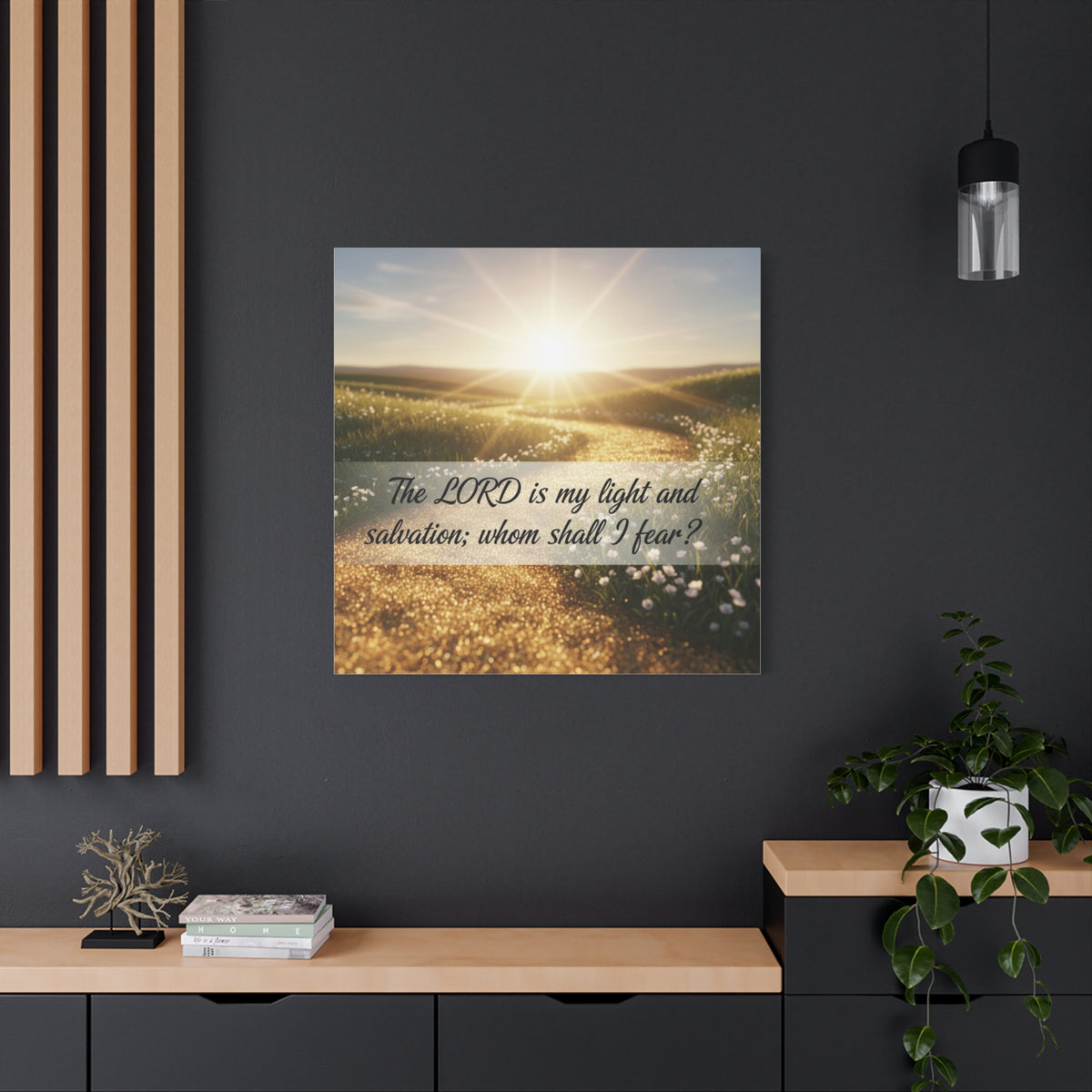 Bible Verse Canvas Art - Aesthetic Christian Stretched Matte Wall Decor