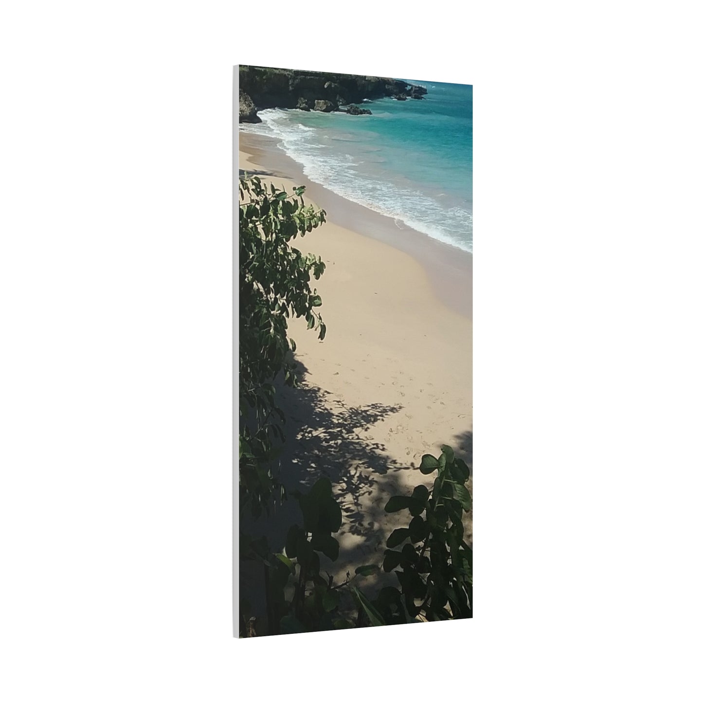 Tranquil Beach Canvas Art - 1.25" Stretched Matte Wall Decor for Home & Office