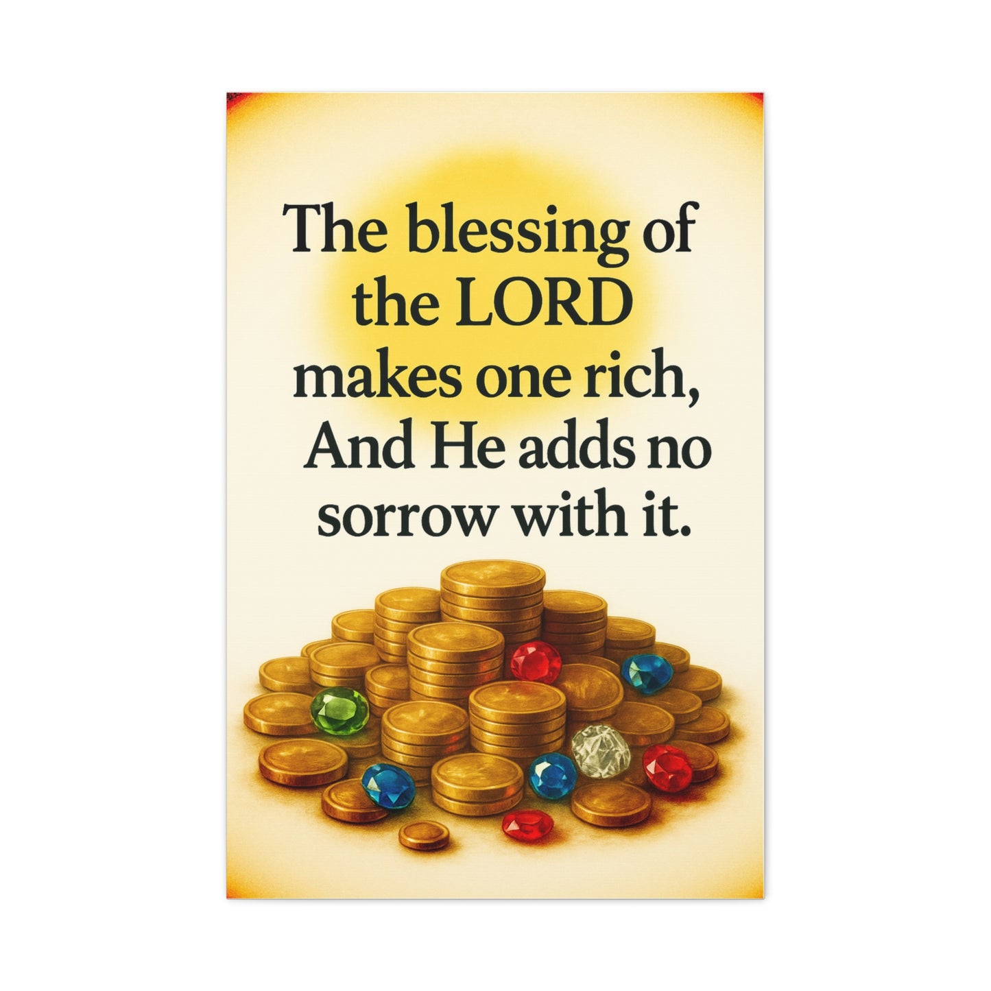 Bible Verse Canvas Art - Christian Inspirational Stretched Matte Wall Decor