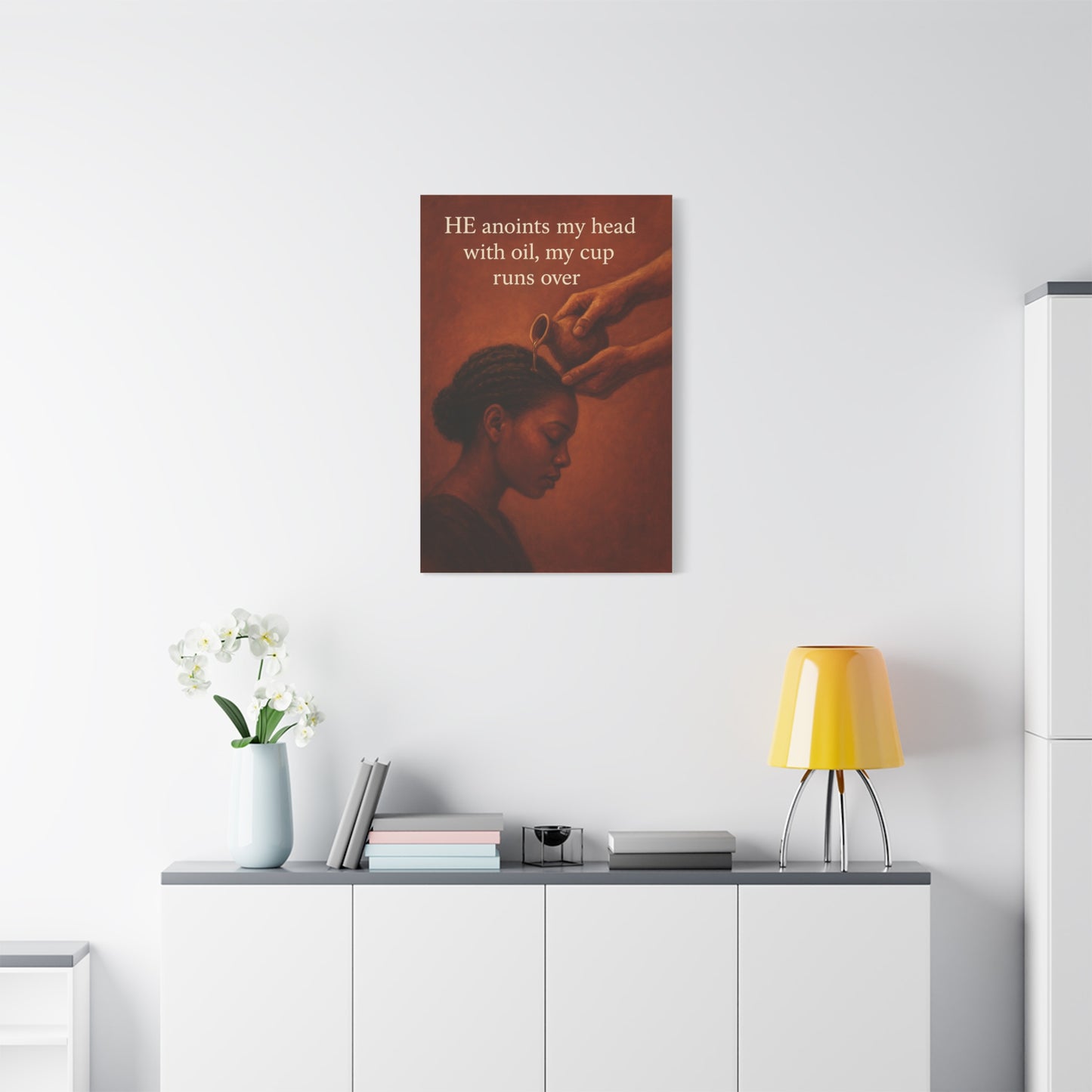 Faith Empowerment Canvas Art - Black Women's Christian Inspirational Wall Decor
