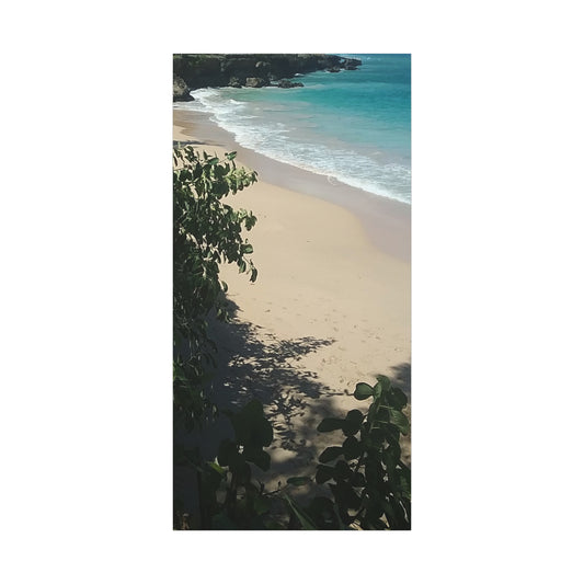 Tranquil Beach Canvas Art - 1.25" Stretched Matte Wall Decor for Home & Office