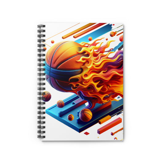 Dynamic Basketball Spiral Notebook