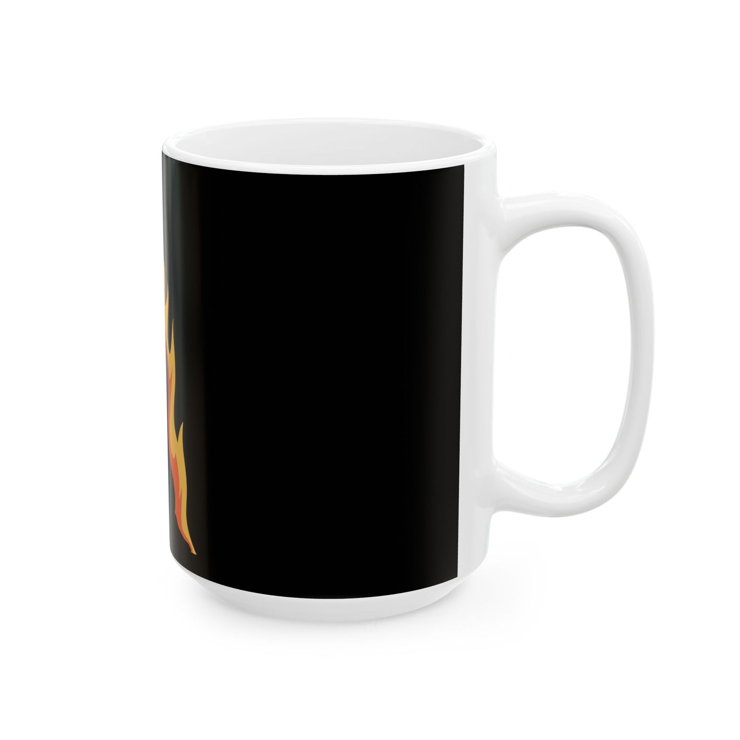 Prayerful Silhouette Flame Ceramic Mug – Inspirational 11oz & 15oz Coffee Cup