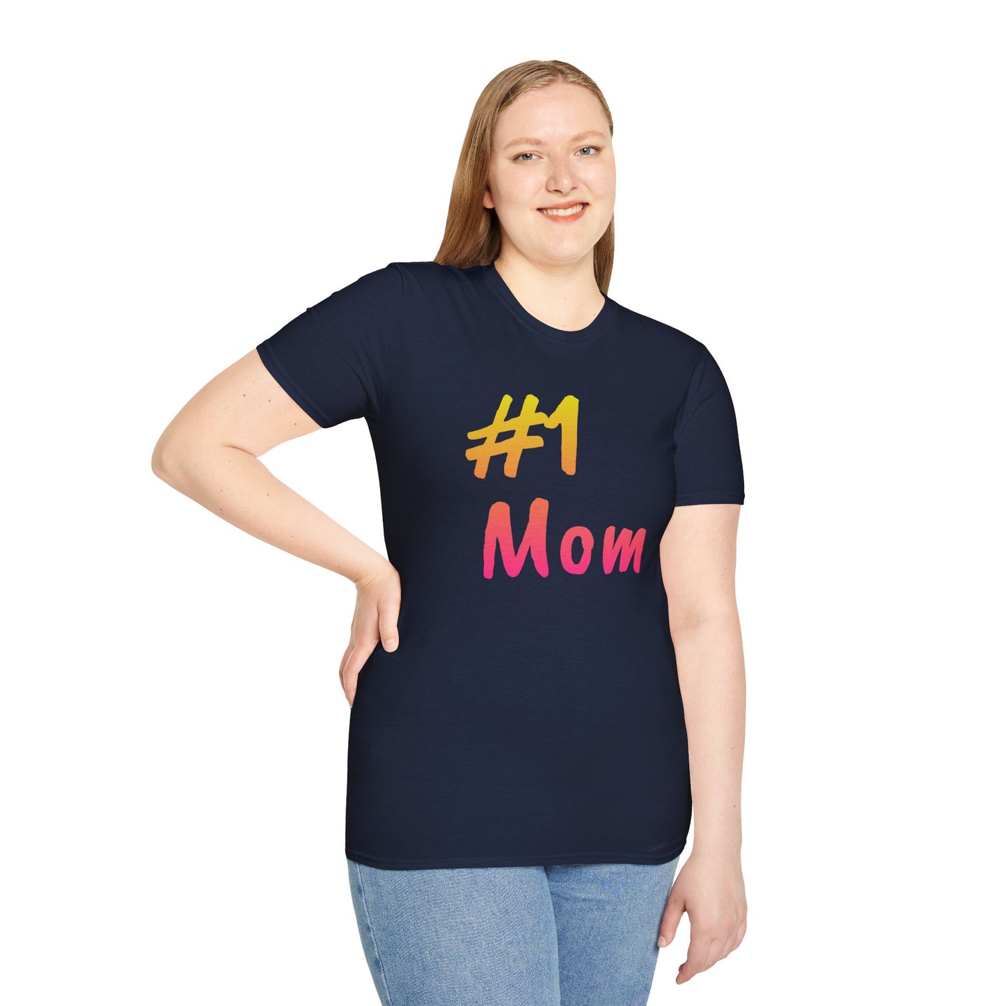 #1 Mom Unisex Softstyle T-Shirt - Perfect Gift for Mother's Day