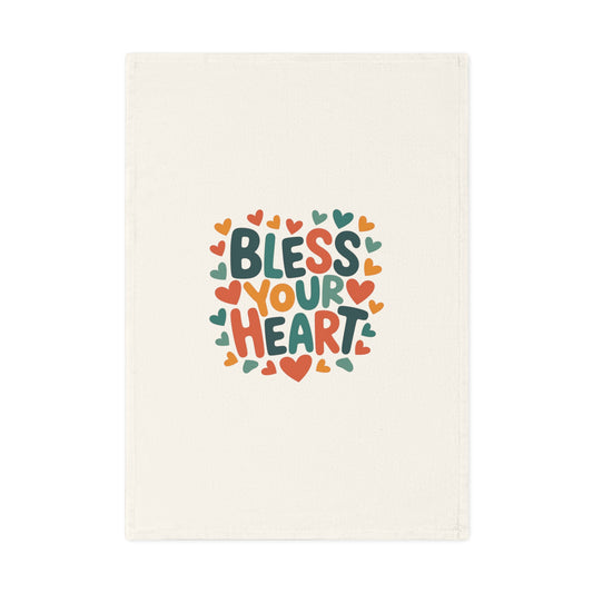 Bless Your Heart 100% Organic Cotton Tea Towel