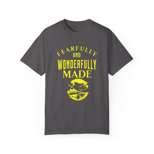 Bible based Unisex Garment-Dyed T-shirt - Fearfully and Wonderfully Made