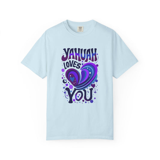 Yahuah Loves You T-Shirt — Faith-Inspired Christian Graphic Tee, Hebrew Name of God Gift