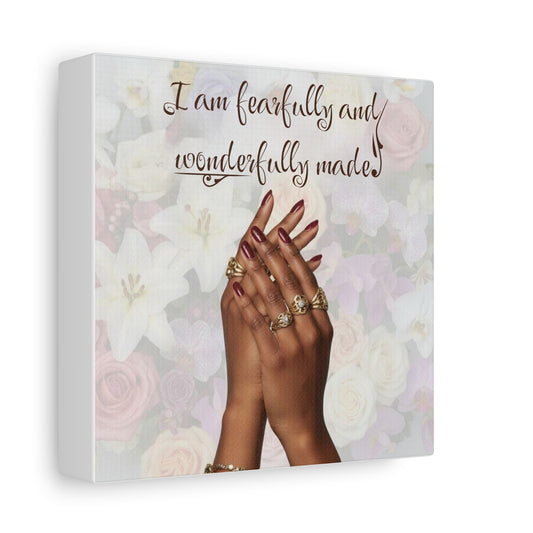 Religious Canvas Print — Christian Inspirational Wall Art, Motivational Faith Gift for Her