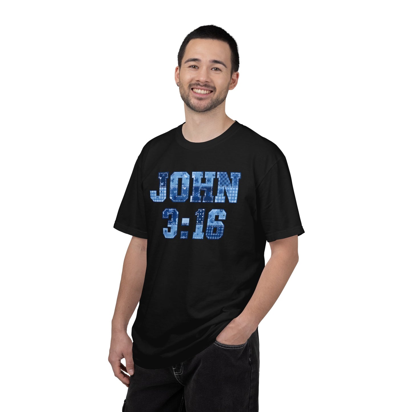 John 3:16 Christian T-Shirt — For God So Loved the World Faith Verse Graphic Tee