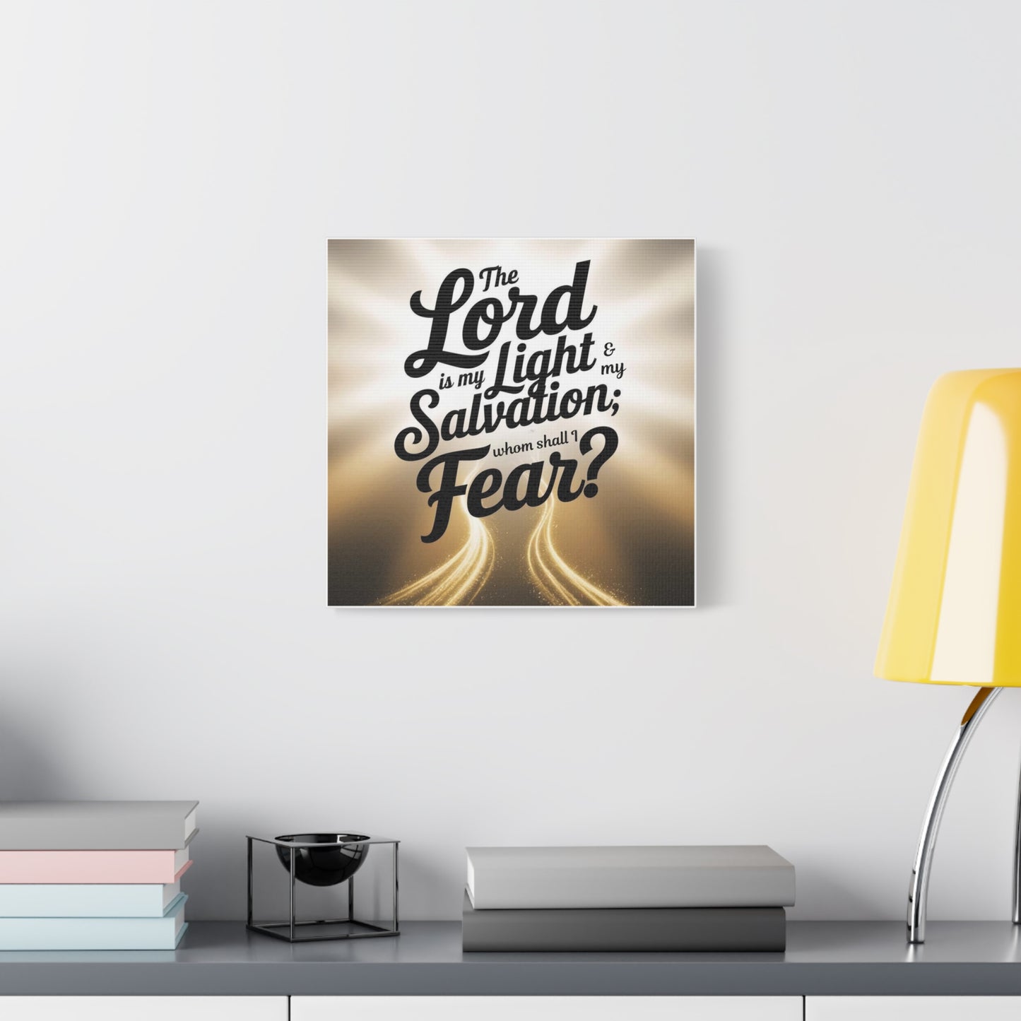 Matte Canvas Faith Print — Christian Inspirational Wall Art, Uplifting Religious Home Decor Gift