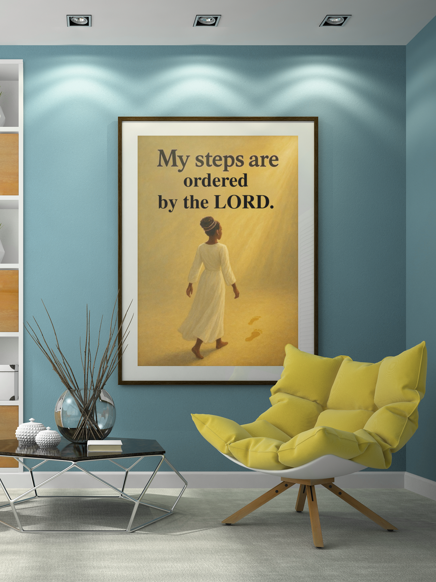 Uplifting Inspirational Quotes Canvas Print — Christian Motivational Wall Art, Faith Home Decor Gift