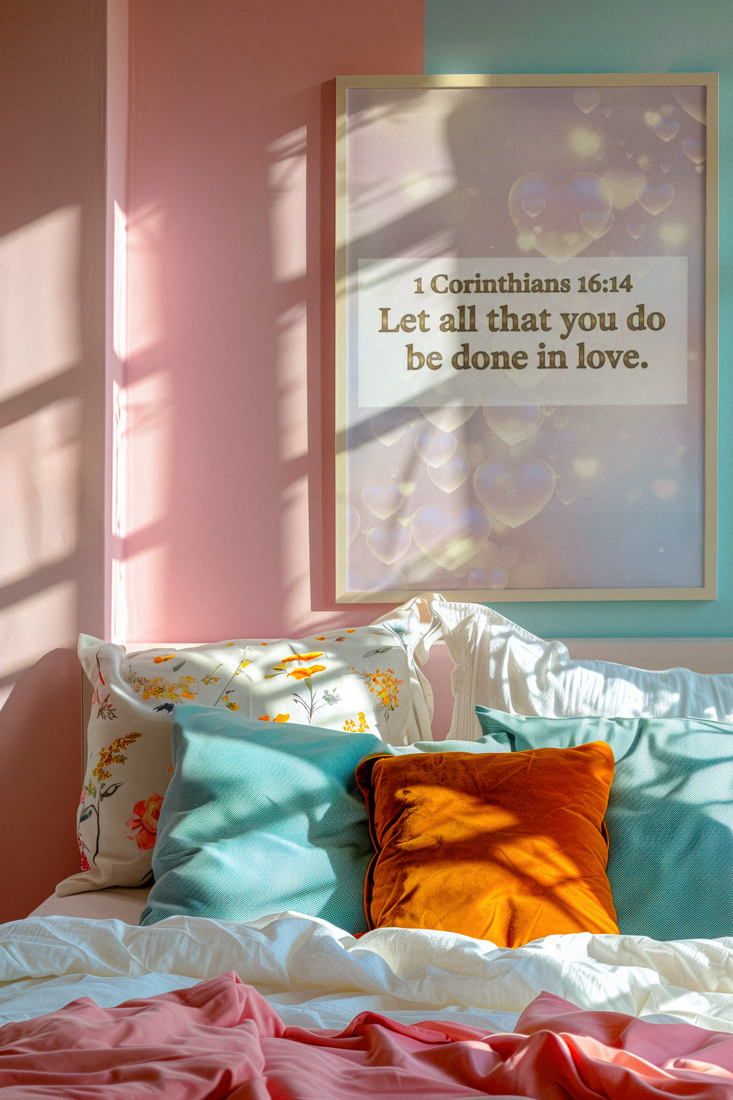 Heartfelt Christian Message Canvas Print — Inspirational Wall Art, Motivational Faith Gift