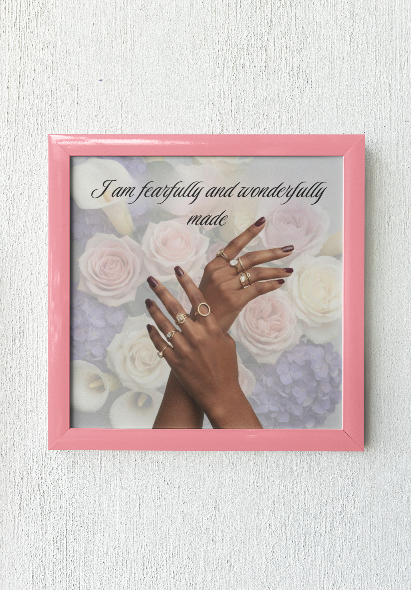 Fearfully and Wonderfully Made Canvas Wall Art — Home Decor, Gift for Her