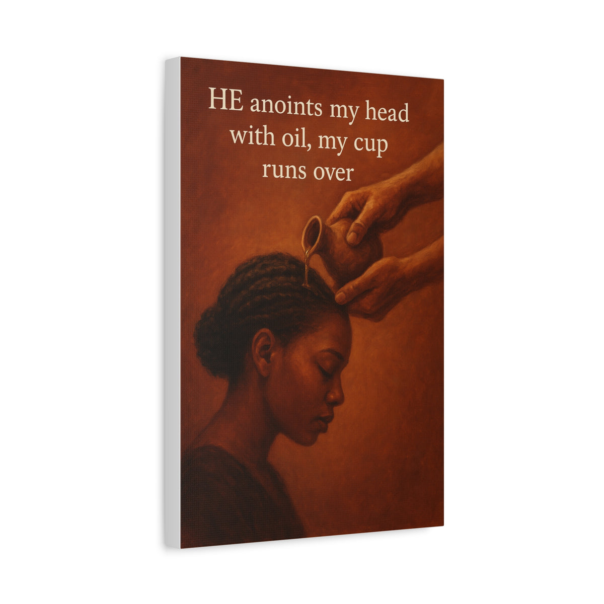 Faith Empowerment Canvas Art - Black Women's Christian Inspirational Wall Decor