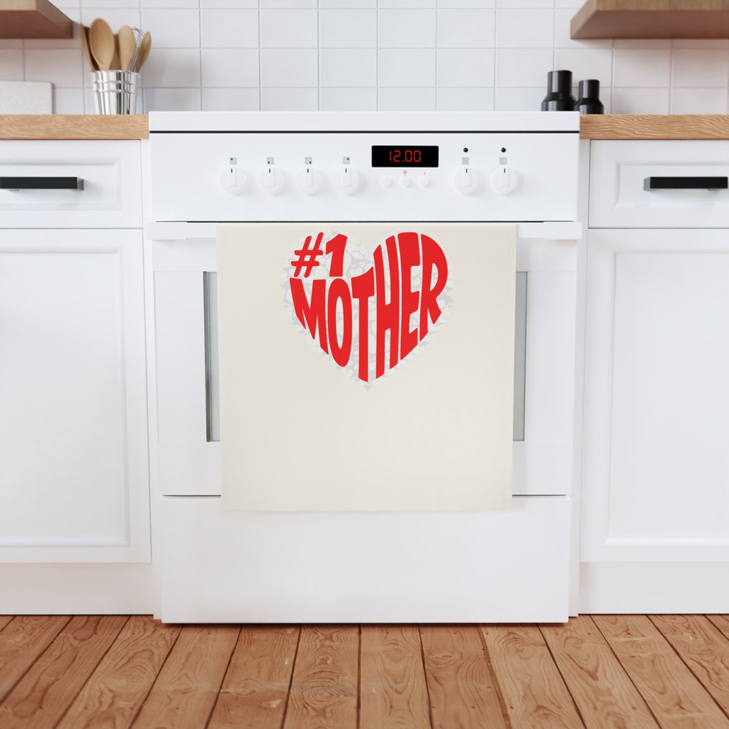 #1 Mother Cotton Tea Towel - Perfect Gift for Mother's Day & Everyday Use