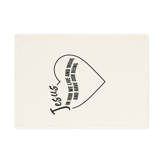 Inspirational Cotton Tea Towel - Faith-Based Kitchen Decor