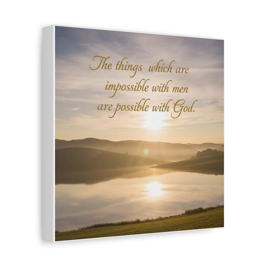 Inspirational Canvas Art Print, Stretched Wall Decor, Positive Quote Home Decor, Faith-Based Gift, Motivational Wall Art