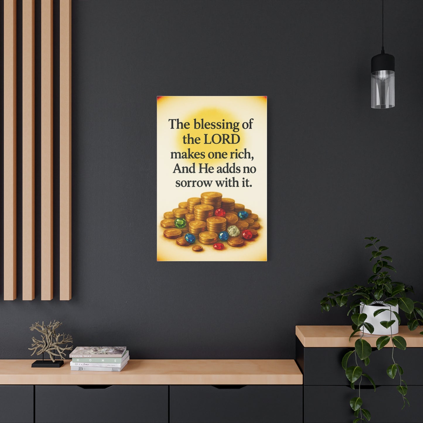 Inspirational Wall Art, Bible Verse Canvas, Religious Gift, Motivational Artwork