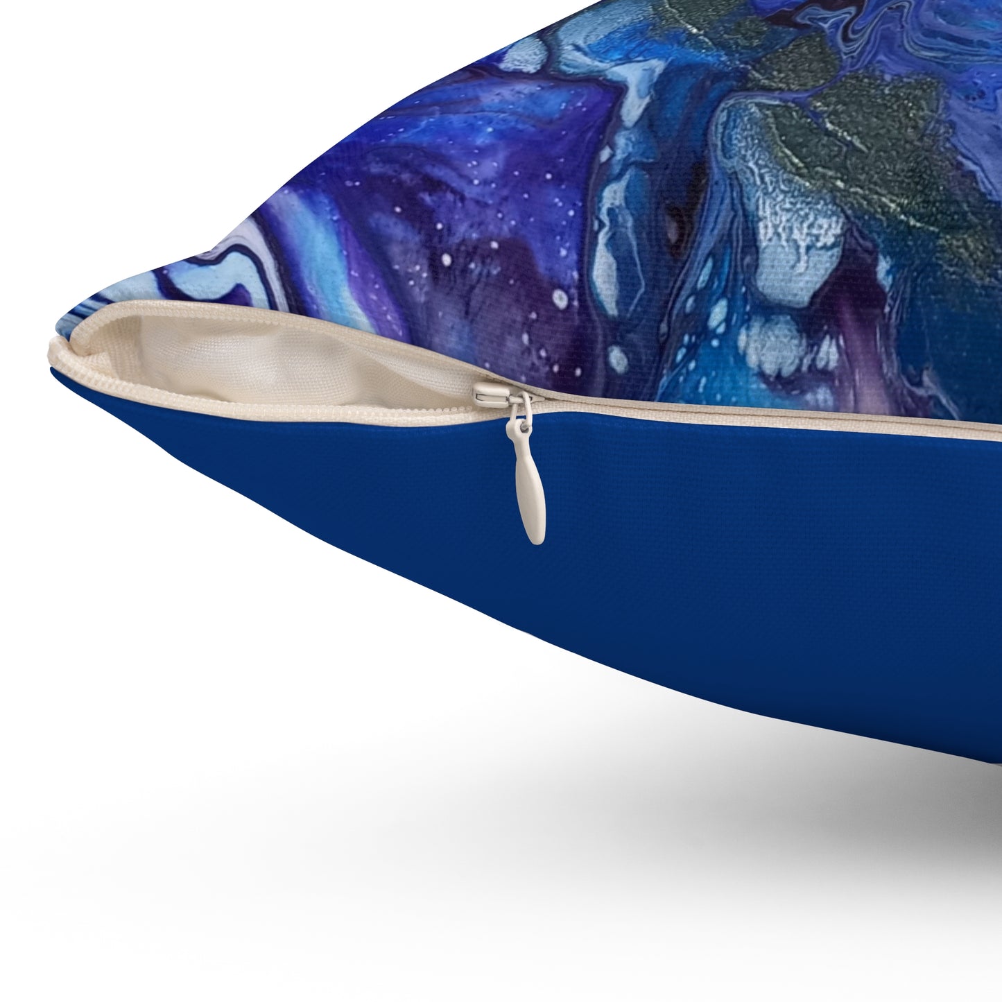 "Patience - from the fruit of the Spirit series" acrylic pouring painting design plush pillow - Stylish Home Accent