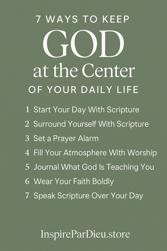 7 Ways to Keep God at the Center of Your Daily Life