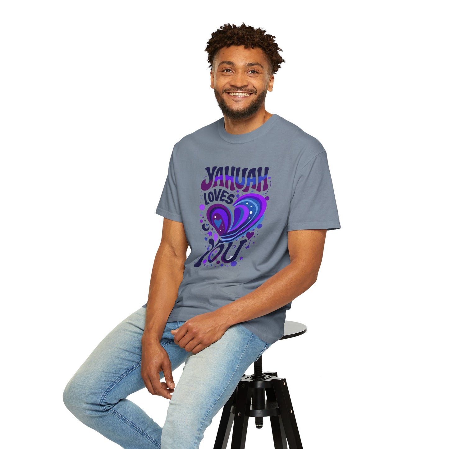 Yahuah Loves You T-Shirt — Faith-Inspired Christian Graphic Tee, Hebrew Name of God Gift