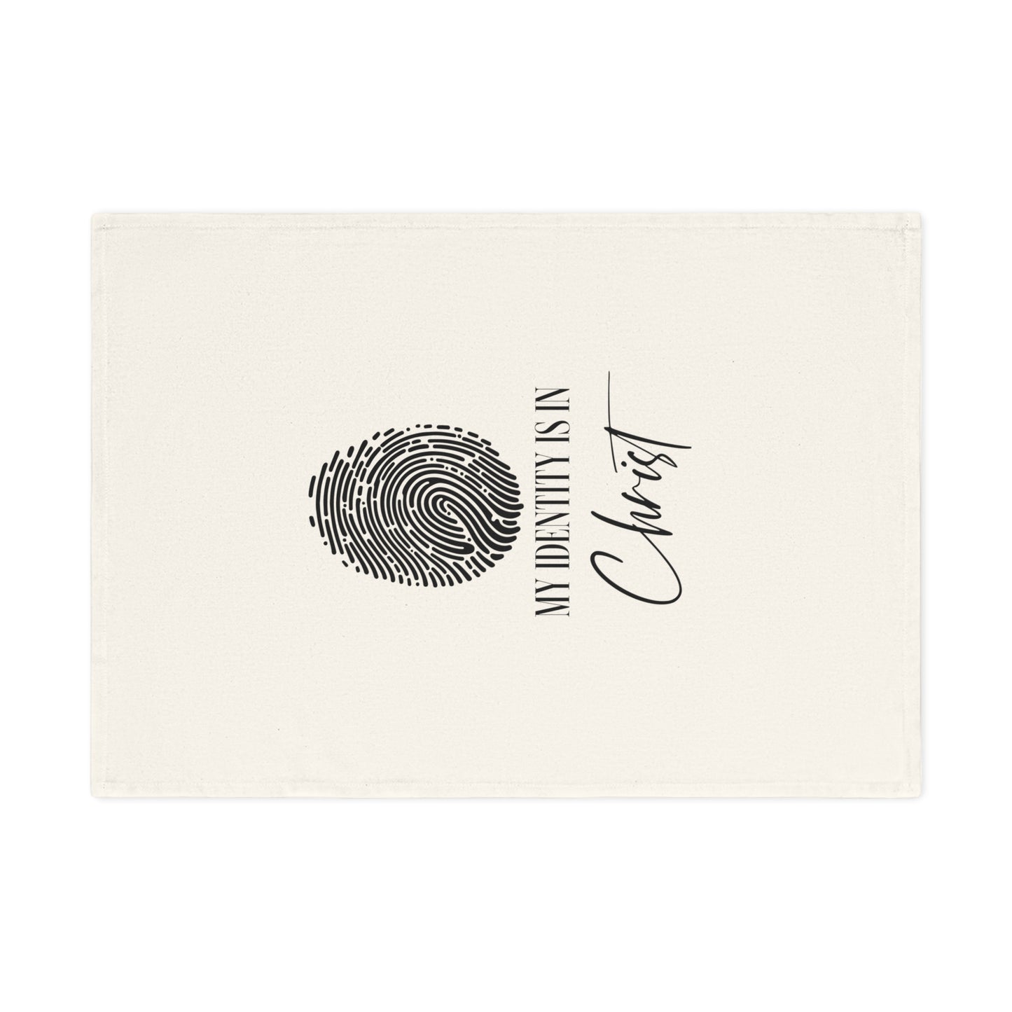 Inspirational Cotton Tea Towel - 'My Identity is in Christ'
