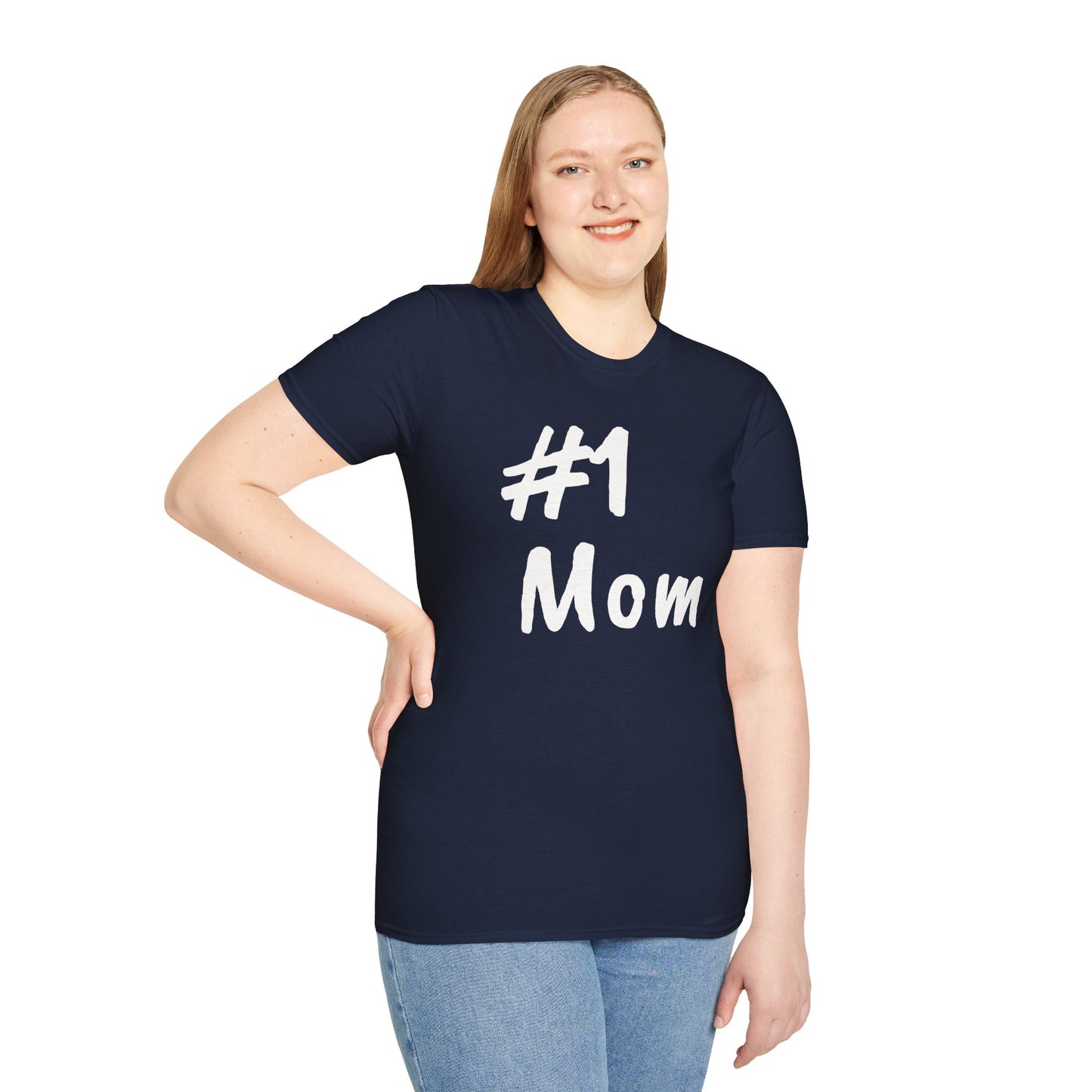 #1 Mom Unisex Softstyle 'Especially for Mom' Cozy T-shirt