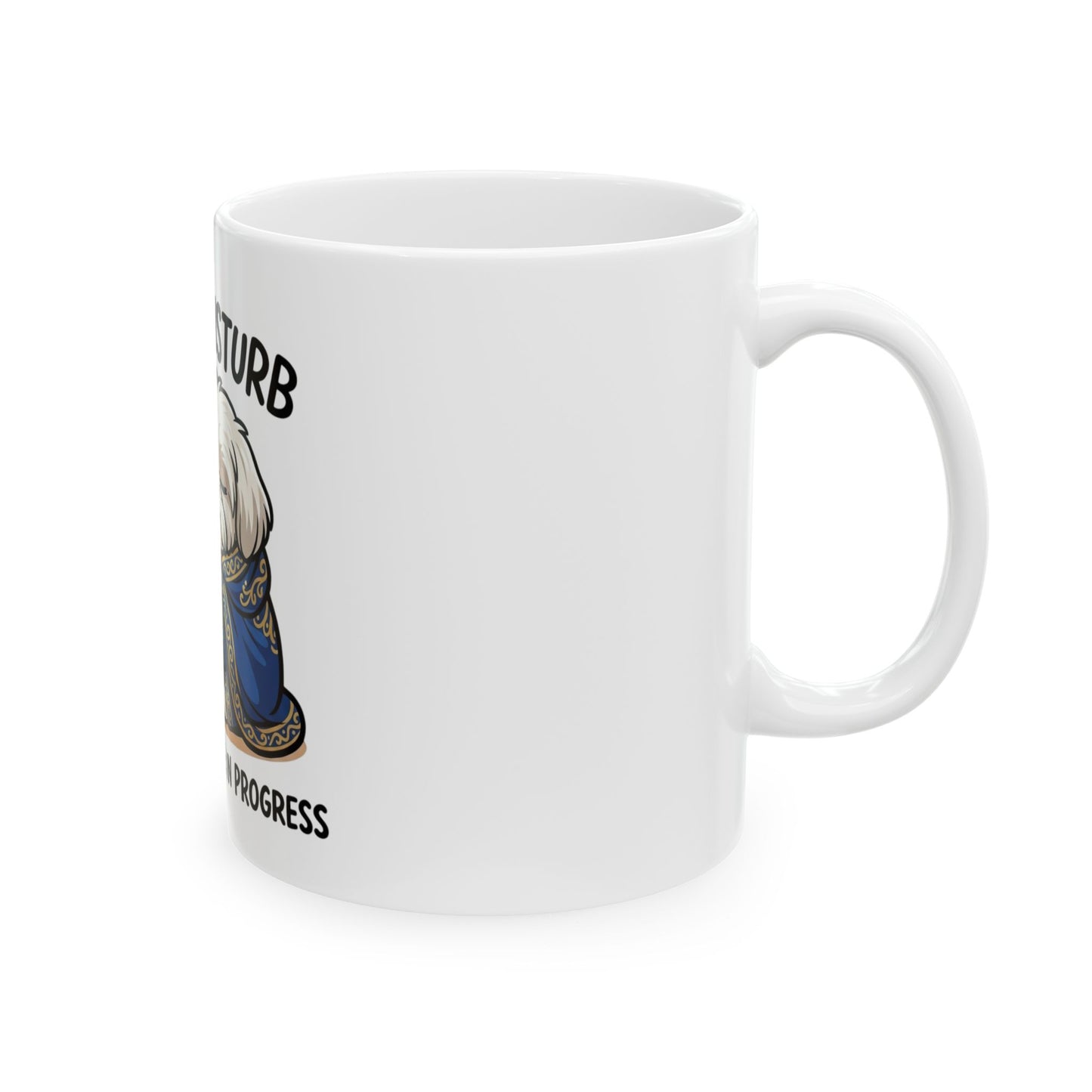 Do Not Disturb Hot Chocolate Mug — Cozy Dog Lover Winter Cup, Animal Lover Gift (11oz/15oz)