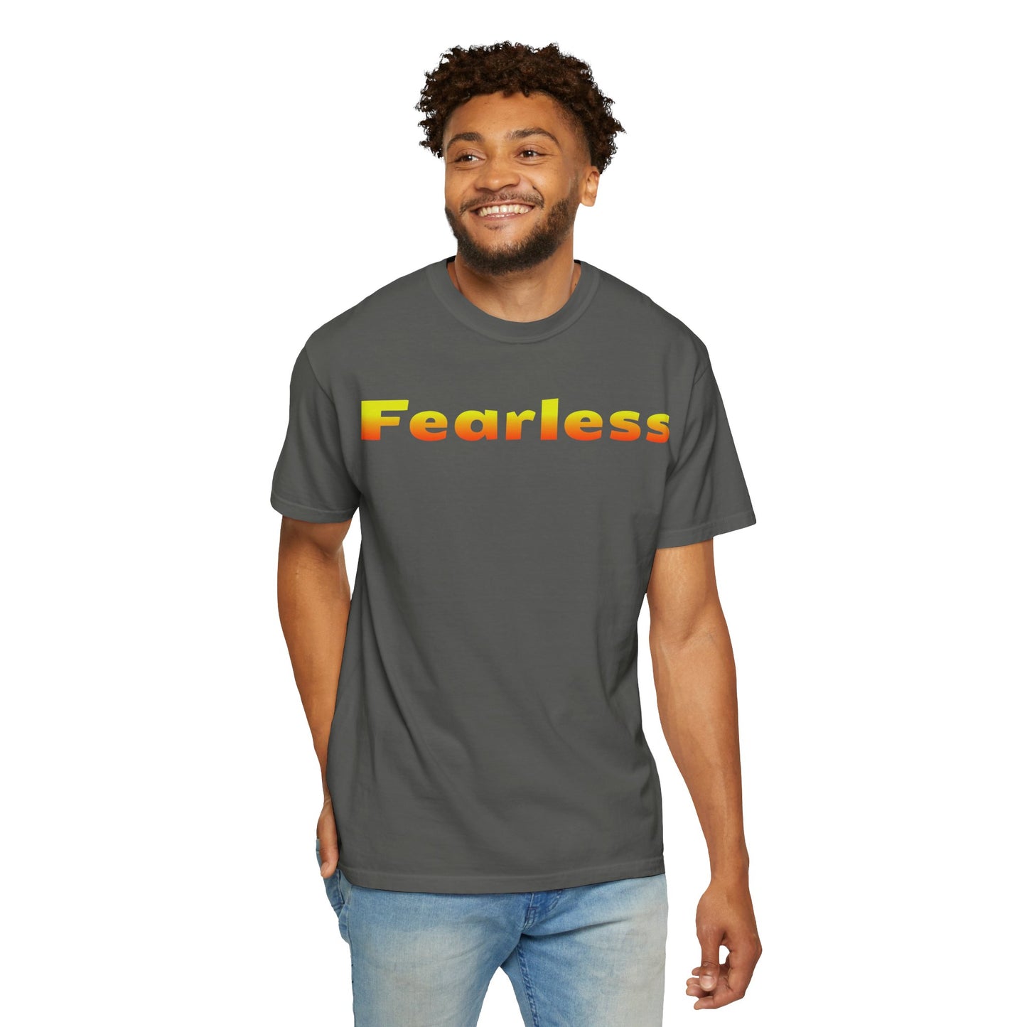 Fearless Graphic T-Shirt — Bold Gradient Text Tee