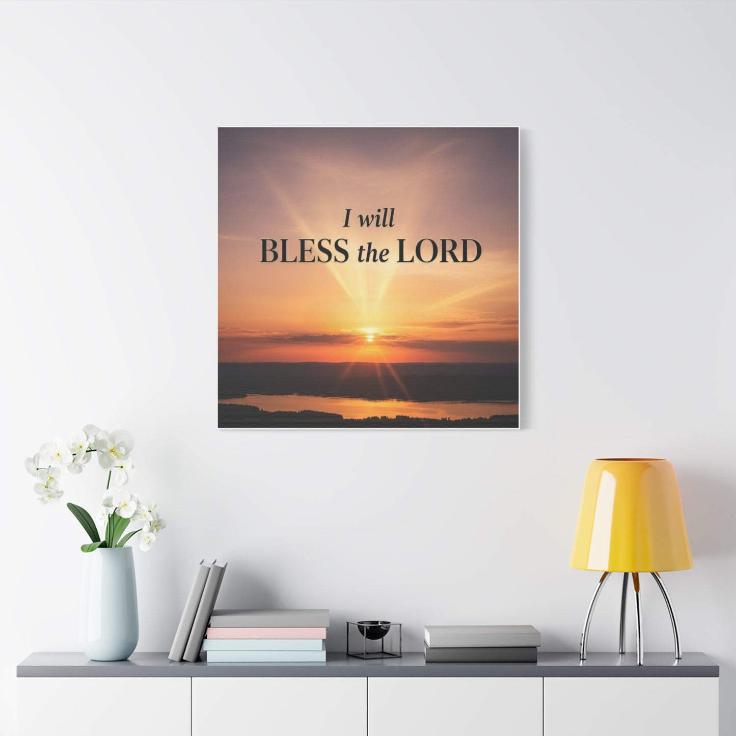Blessing & Faith Canvas Print — Christian Inspirational Wall Art, Uplifting Home Decor Gift
