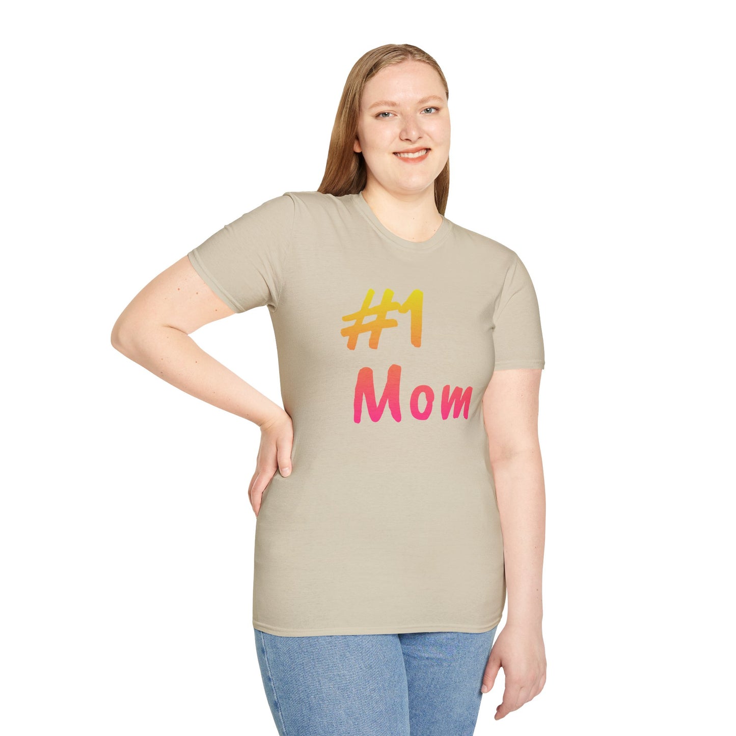 #1 Mom Unisex Softstyle T-Shirt - Perfect Gift for Mother's Day