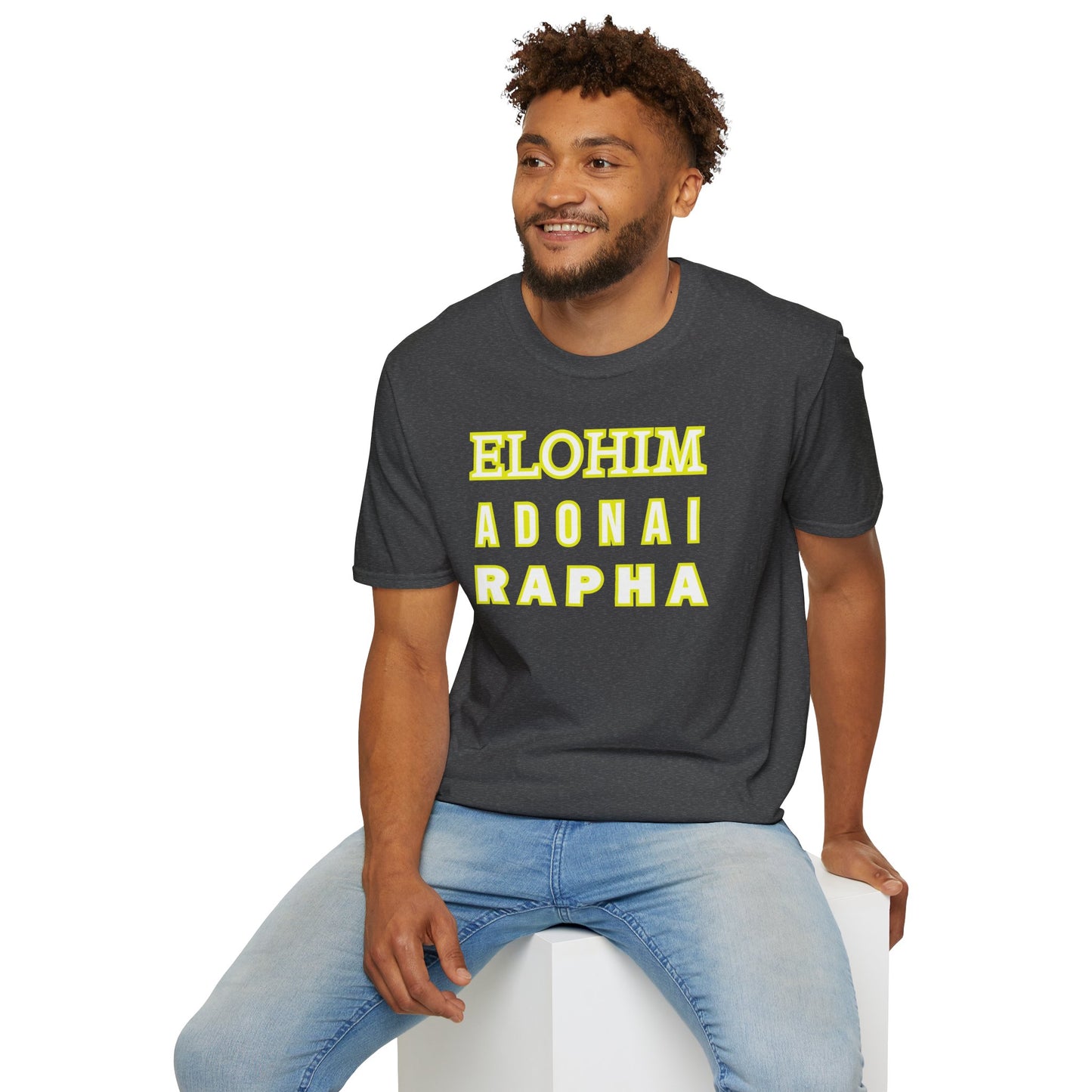 Inspirational Faith T-Shirt - Elohim Adonai Rapha Design