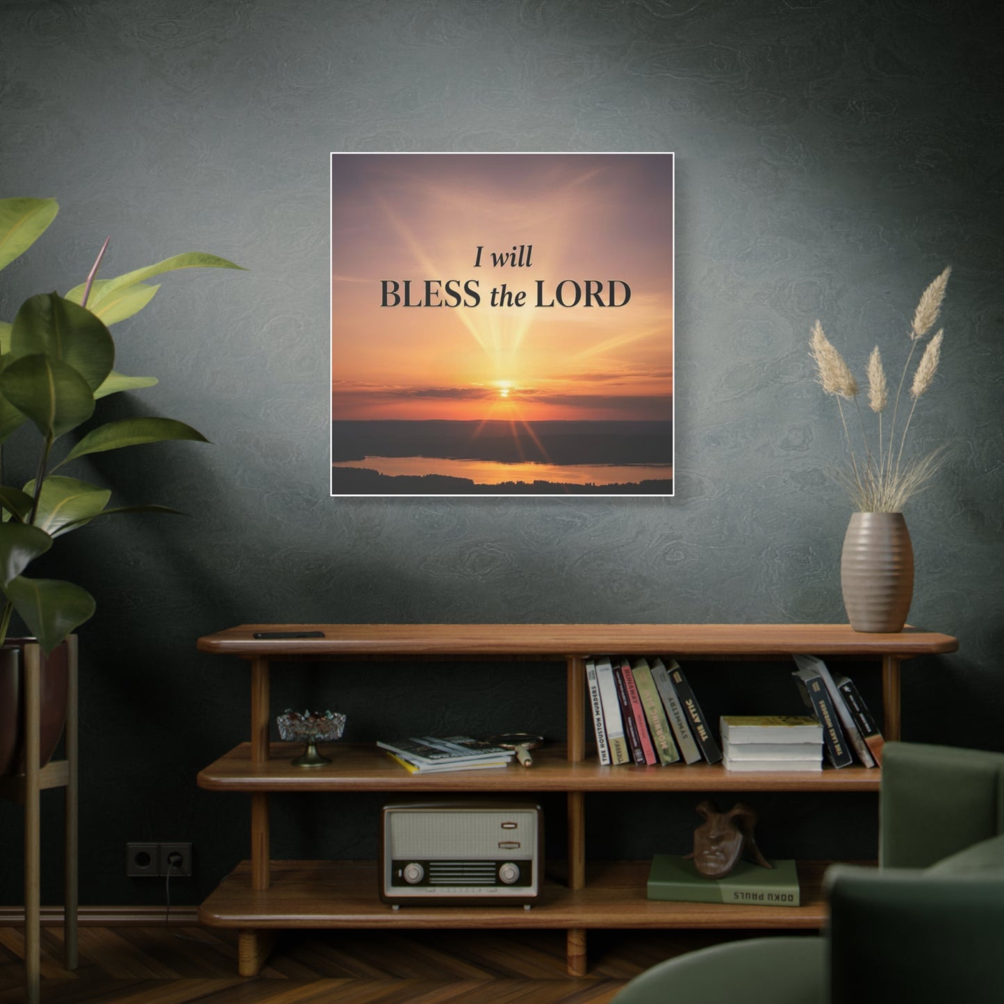 Blessing & Faith Canvas Print — Christian Inspirational Wall Art, Uplifting Home Decor Gift