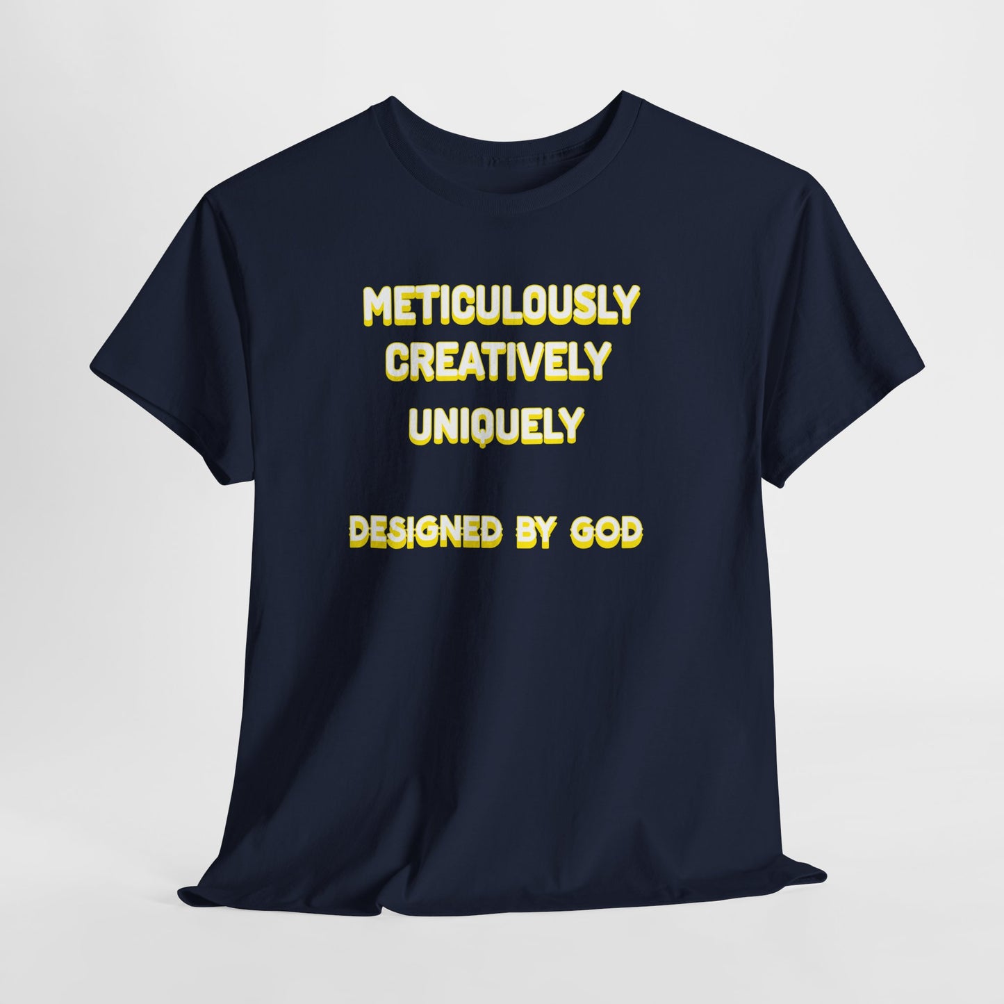 Unisex Heavy Cotton Tee - Designed by God - Creative & Unique Design
