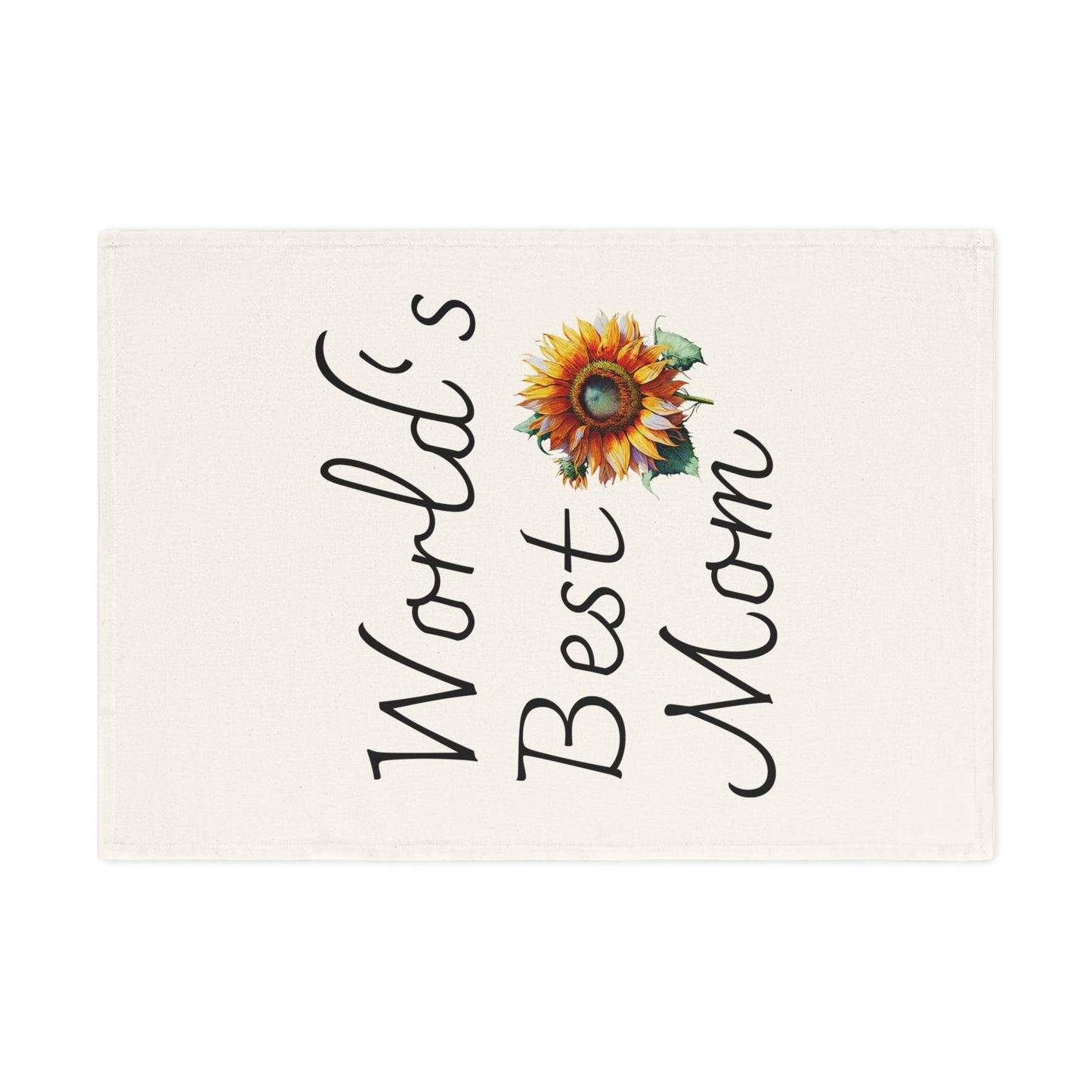 World's Best Mom Cotton Tea Towel - Perfect Gift for Mother's Day & Home Cooking