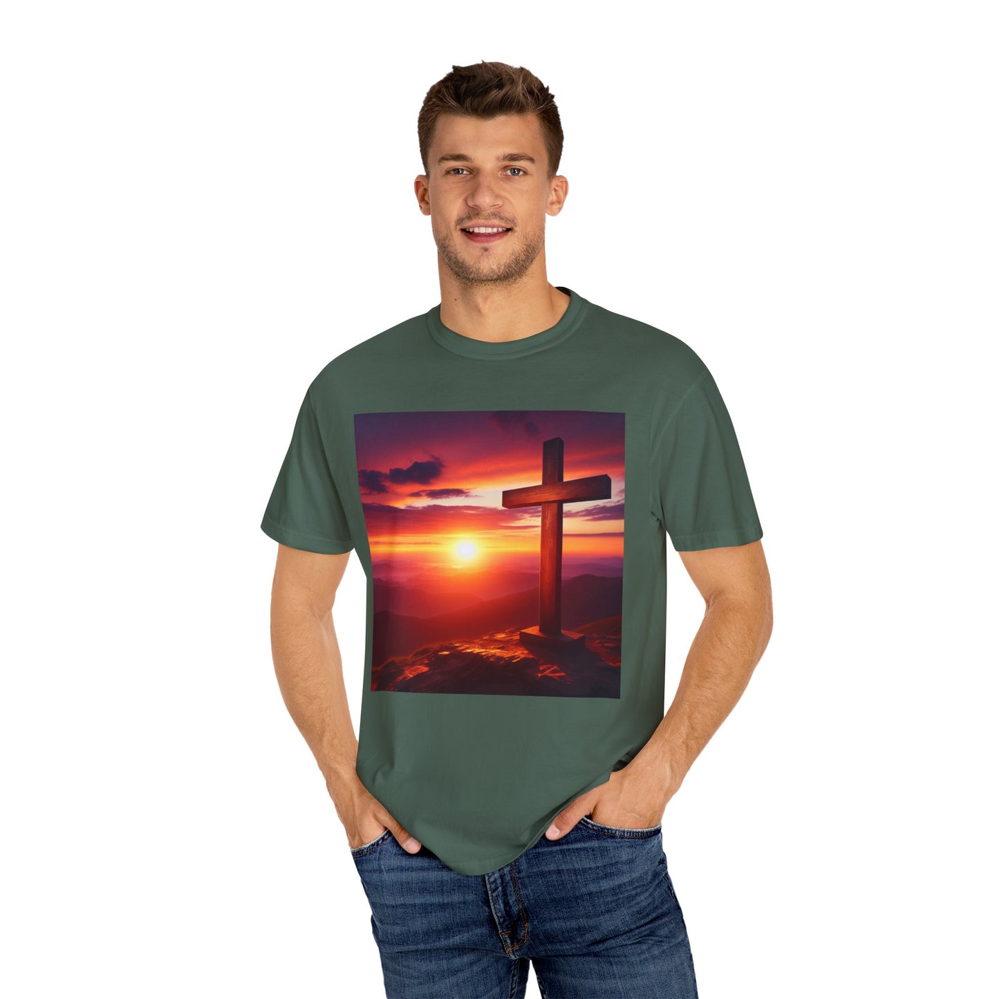 A sunset with the Saviour  Inspirational Unisex T-Shirt