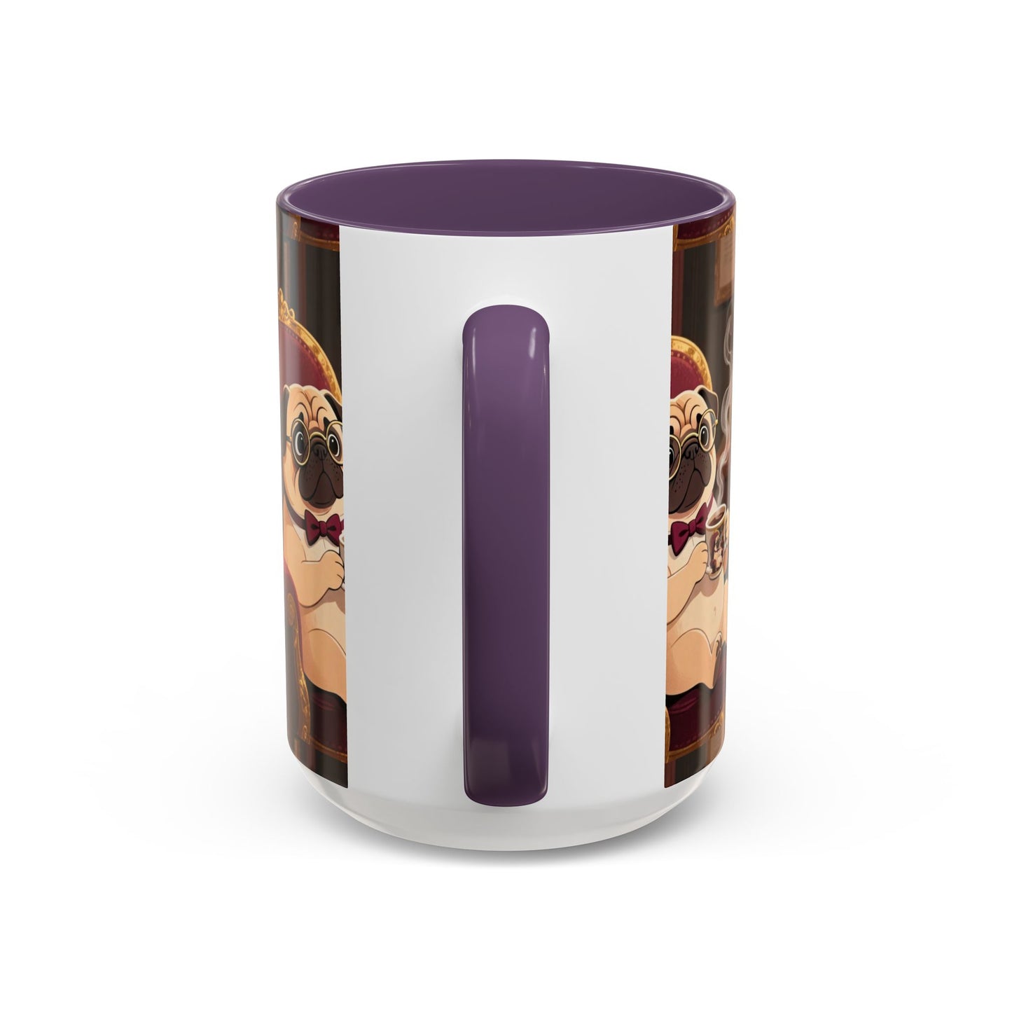 Pug in Armchair Coffee Mug — Cozy Literary Tea & Coffee Cup (11/15oz)