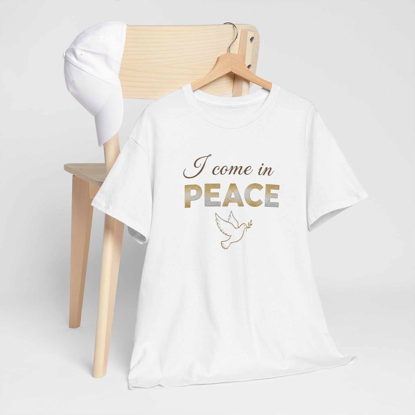 I Come in Peace T‑Shirt — Dove Graphic Peace Tee