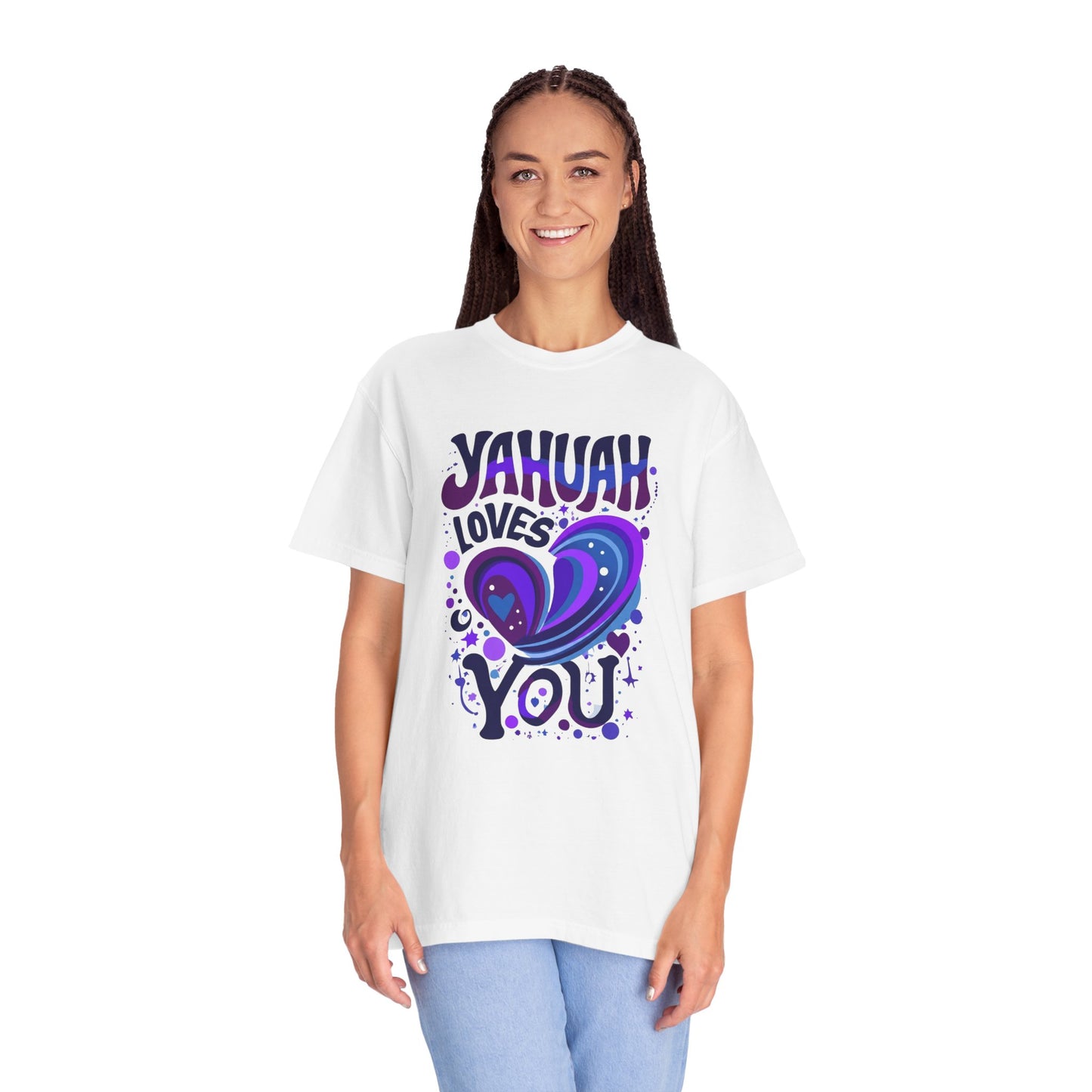 Yahuah Loves You T-Shirt — Faith-Inspired Christian Graphic Tee, Hebrew Name of God Gift