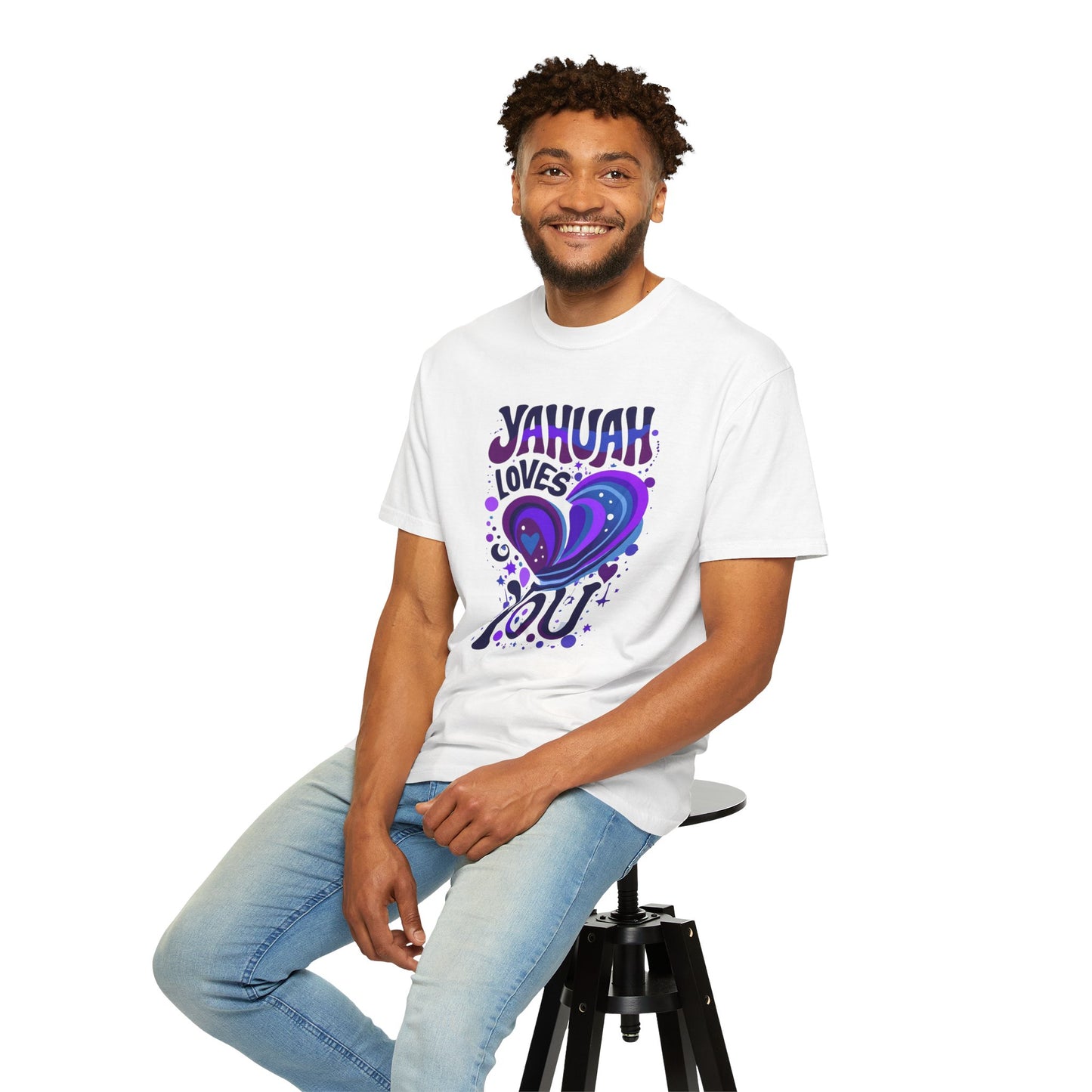 Yahuah Loves You T-Shirt — Faith-Inspired Christian Graphic Tee, Hebrew Name of God Gift