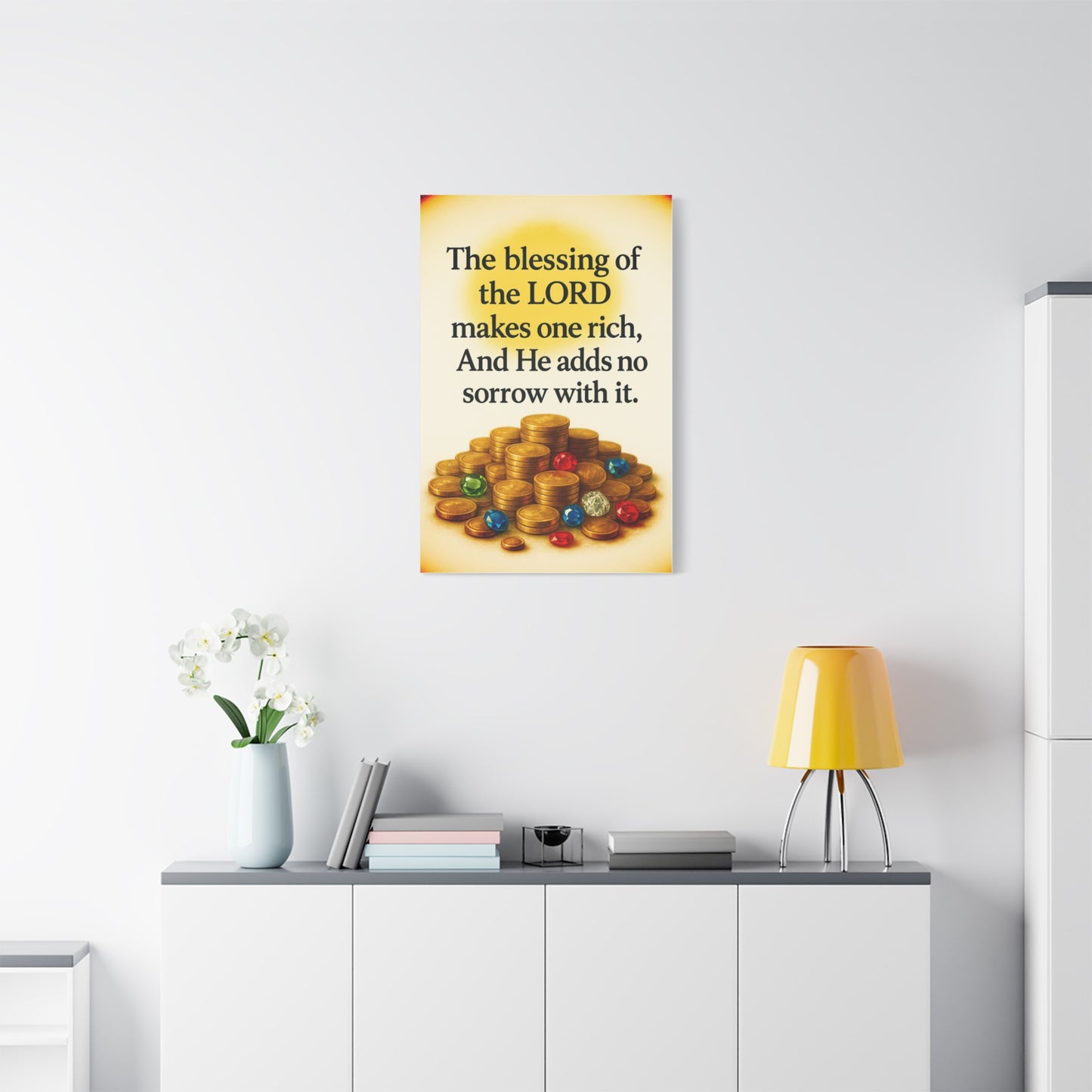 Inspirational Wall Art, Bible Verse Canvas, Religious Gift, Motivational Artwork