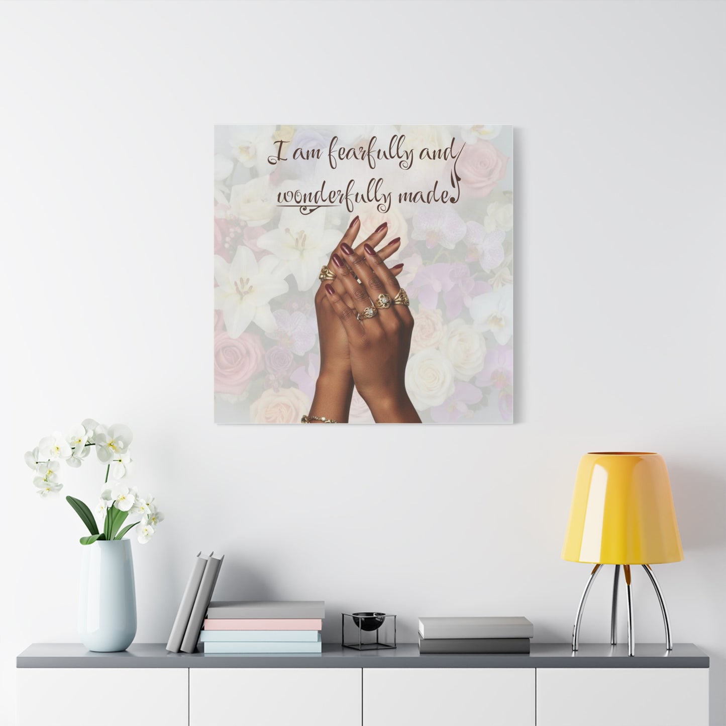 Religious Canvas Print — Christian Inspirational Wall Art, Motivational Faith Gift for Her