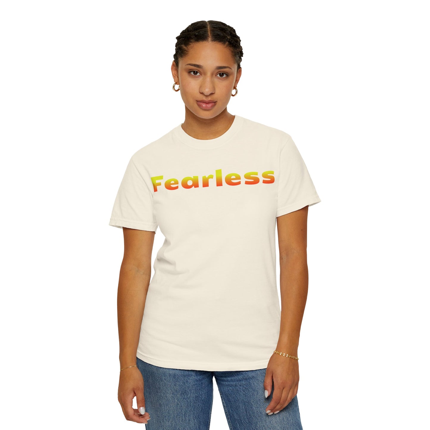 Fearless Graphic T-Shirt — Bold Gradient Text Tee
