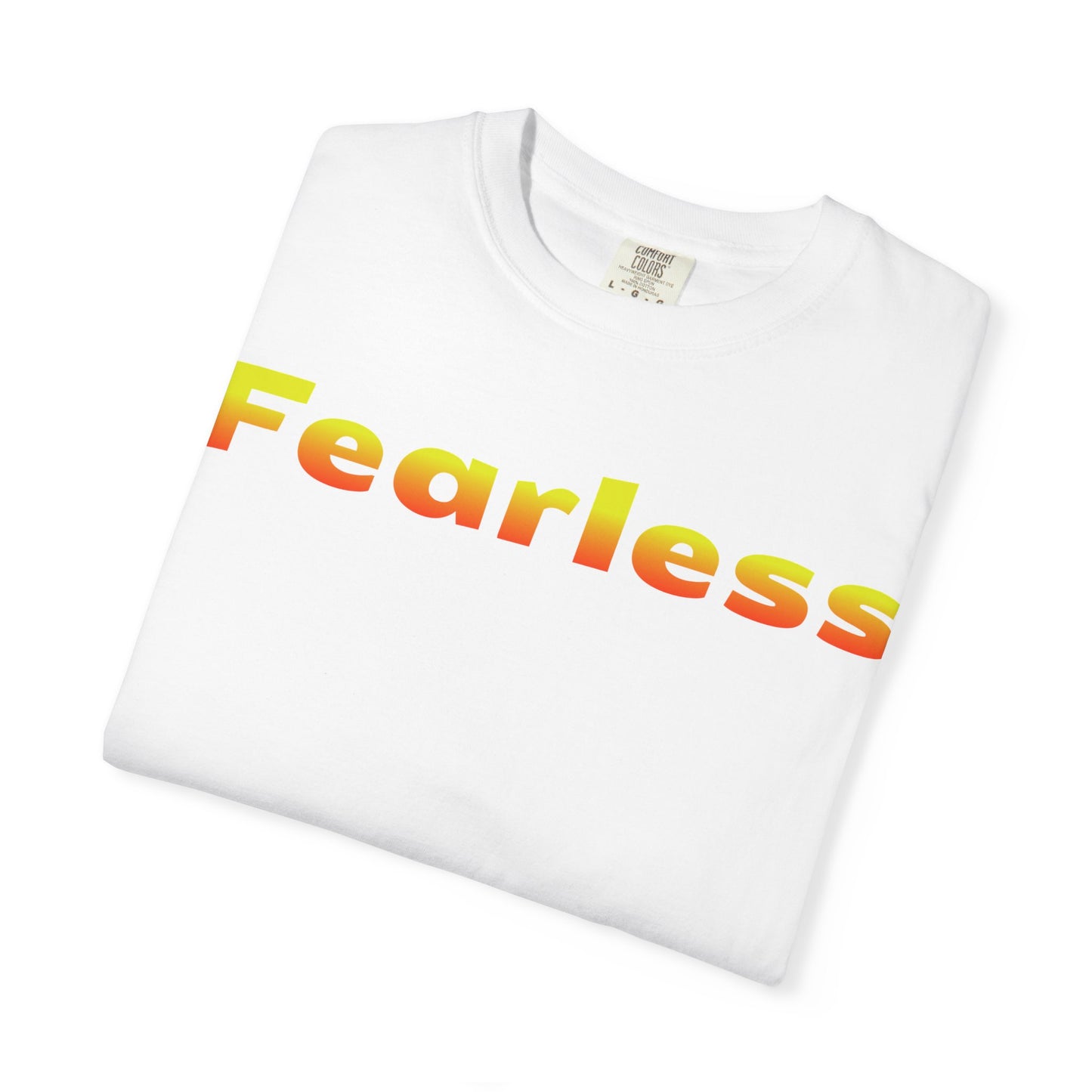 Fearless Graphic T-Shirt — Bold Gradient Text Tee