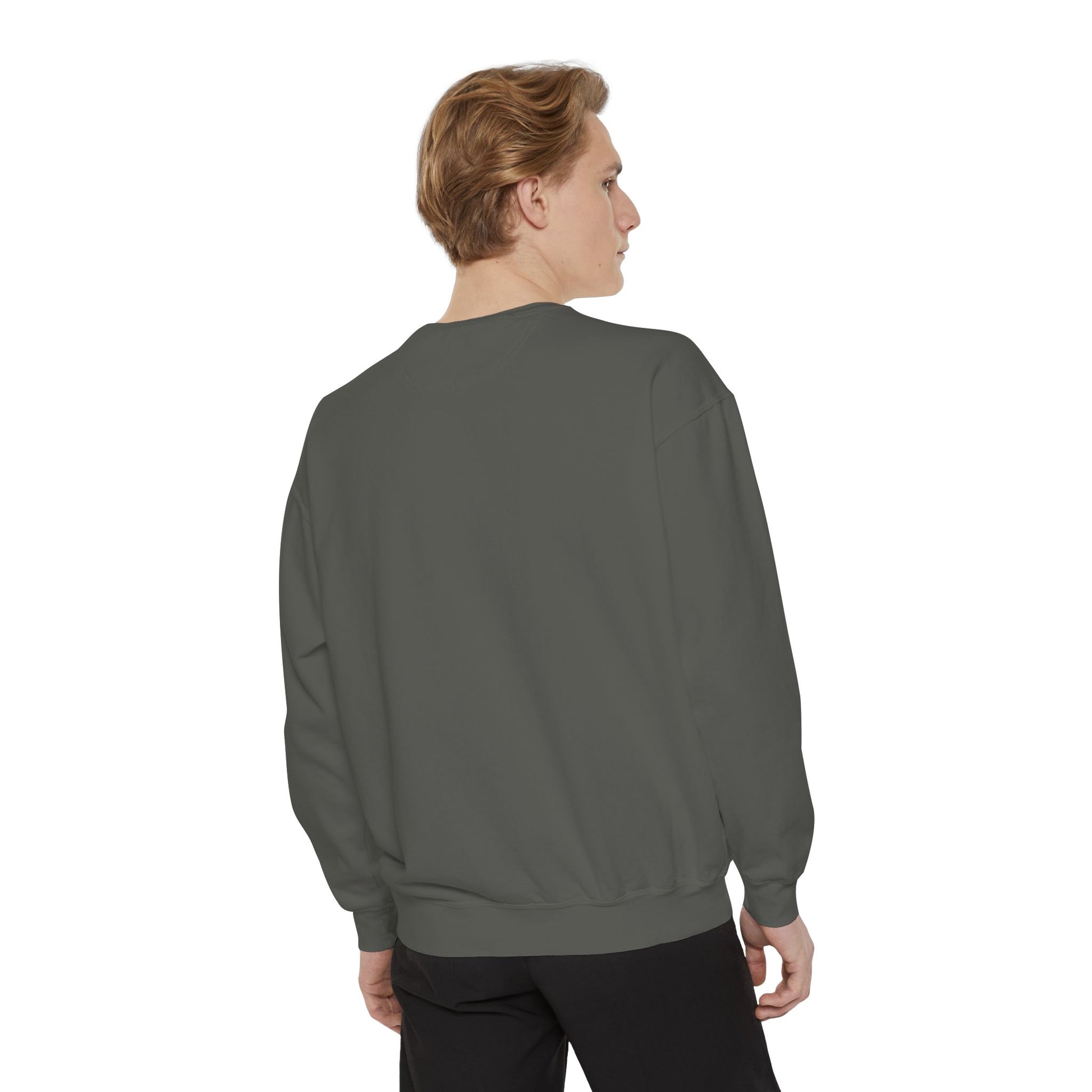 Yeshua Hamashiach Unisex Garment-Dyed Sweatshirt - Comfortable Faith-Inspired Apparel - Inspire par Dieu