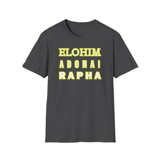 Inspirational Faith T-Shirt - Elohim Adonai Rapha Design