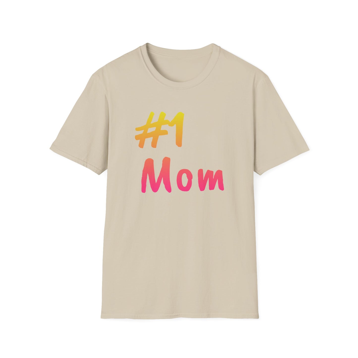 #1 Mom Unisex Softstyle T-Shirt - Perfect Gift for Mother's Day