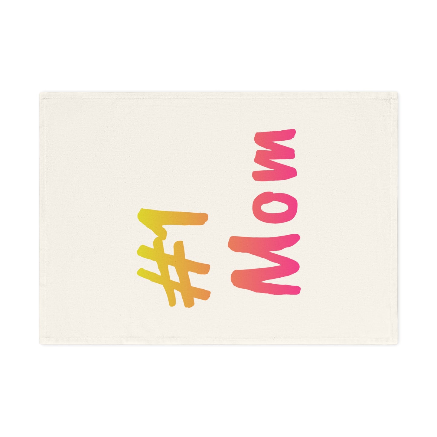 #1 Mom Cotton Tea Towel - Perfect Gift for Mother's Day and Kitchen Decor