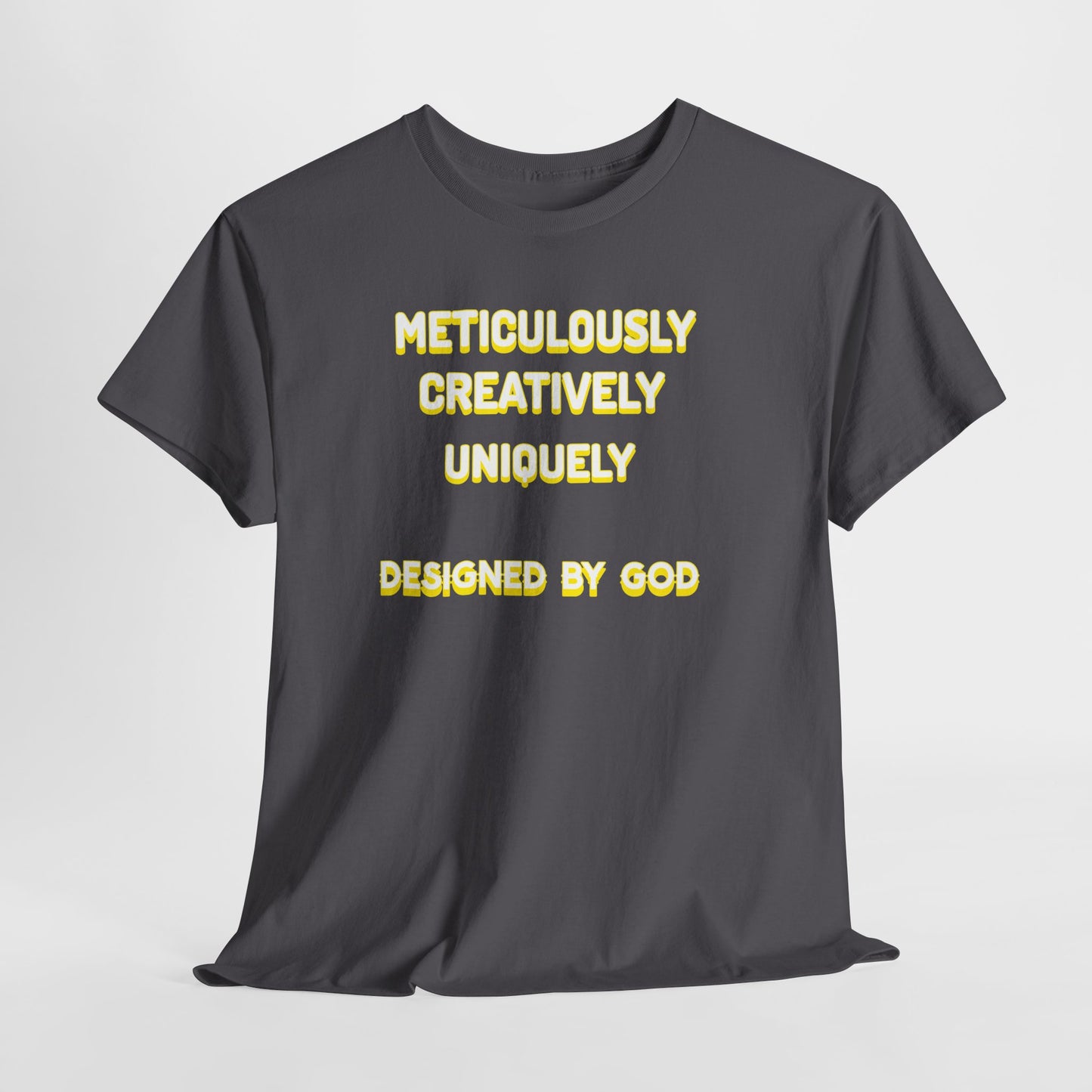 Unisex Heavy Cotton Tee - Designed by God - Creative & Unique Design